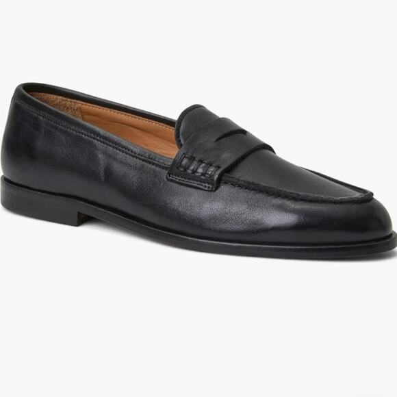 NWOB Women’s Bruno Magli Lixia Loafer in Black Leather SZ 8 - Picture 1 of 8